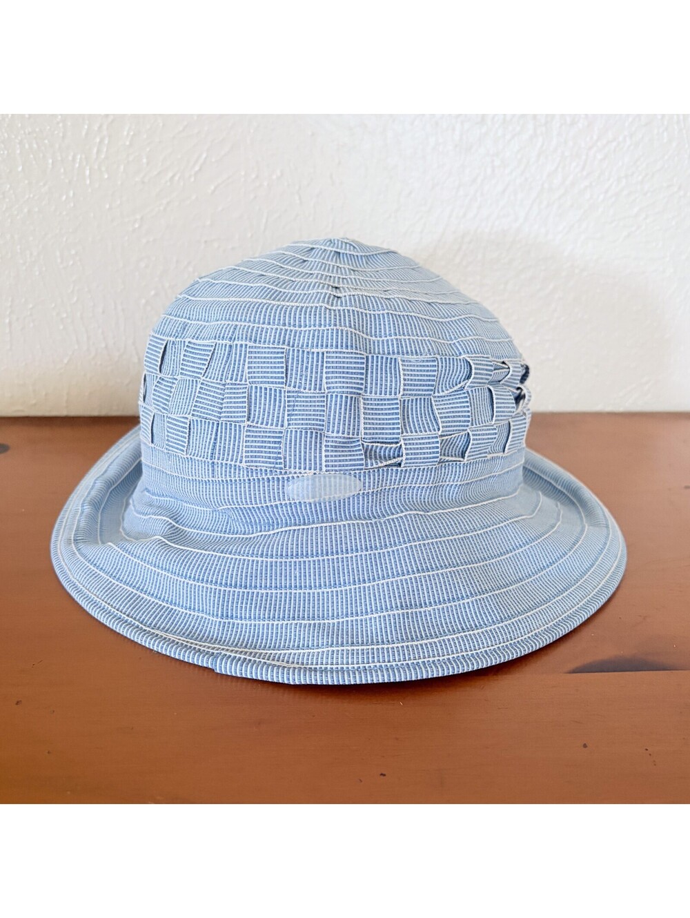Columbia Woven Light Blue Cotton-Polyester Bucket Hat One Size